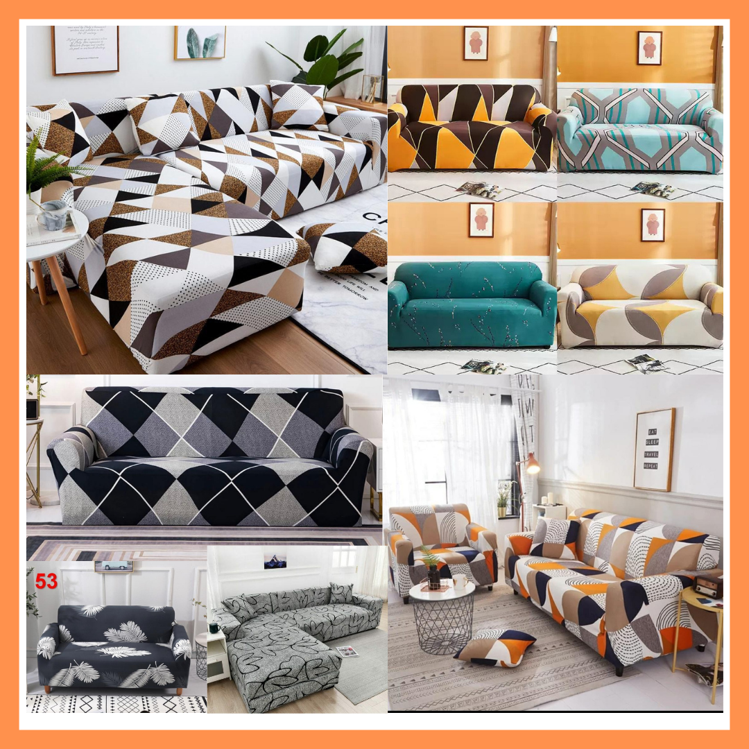 Printed Stretchable Seat Covers  (3 Seater)