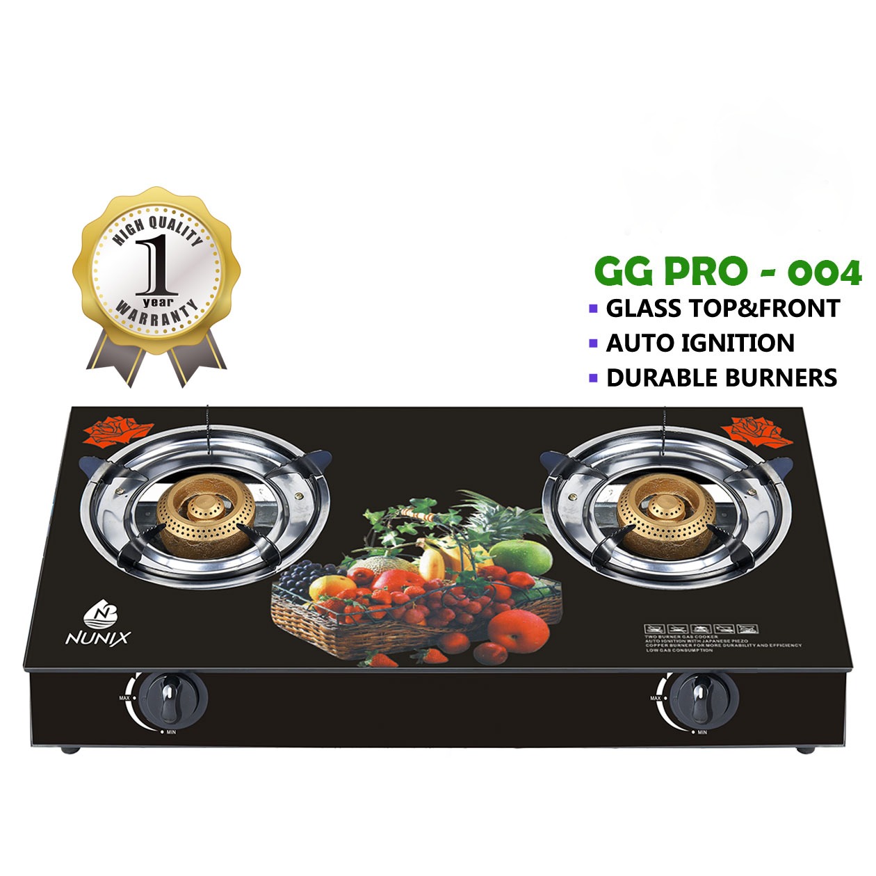 Glass Table Top Gas cooker(02)